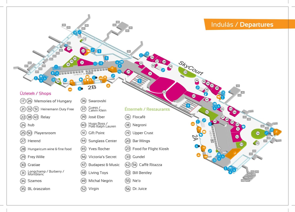 l'aéroport de budapest carte