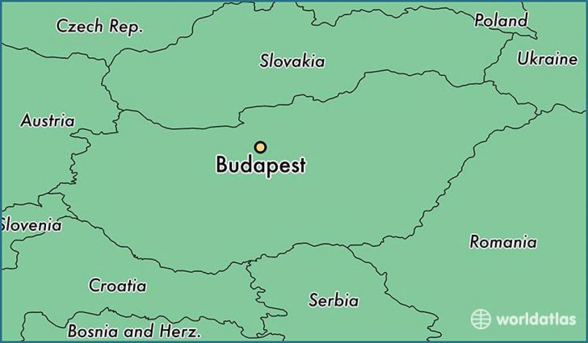 la carte de budapest et dans les pays environnants