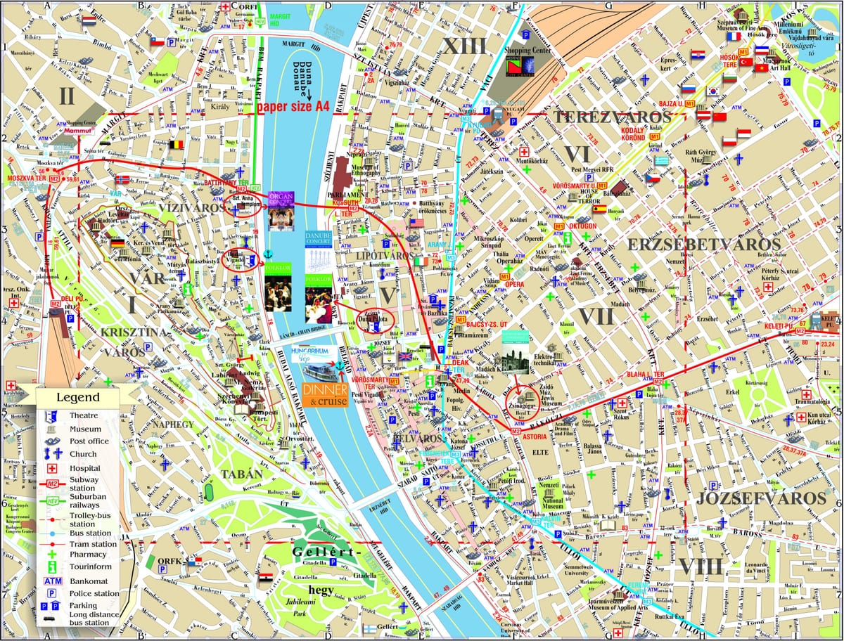 choses à voir à budapest carte