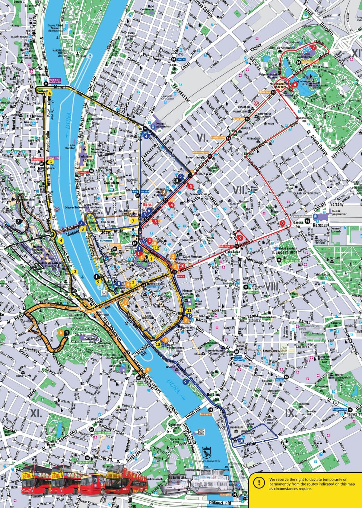budapest hop on hop off bus de la carte