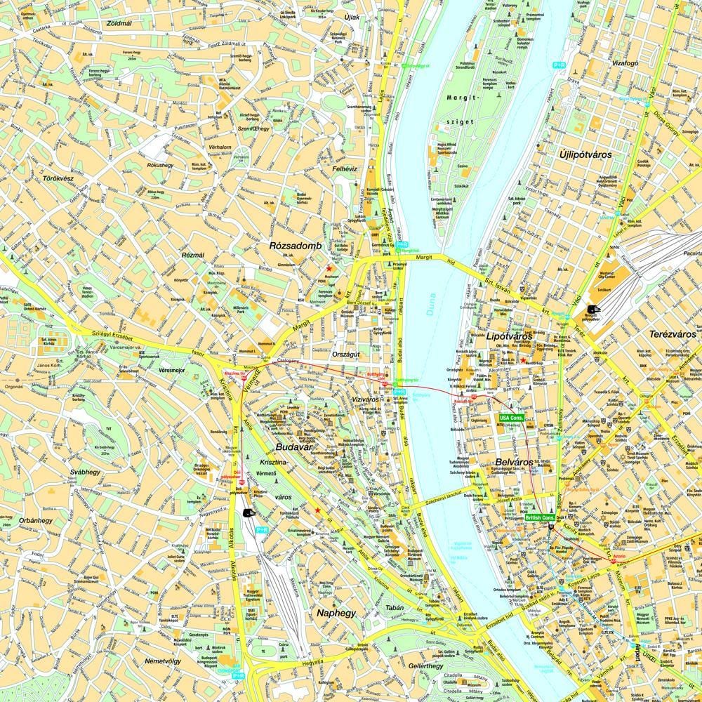 budapest centre de la carte