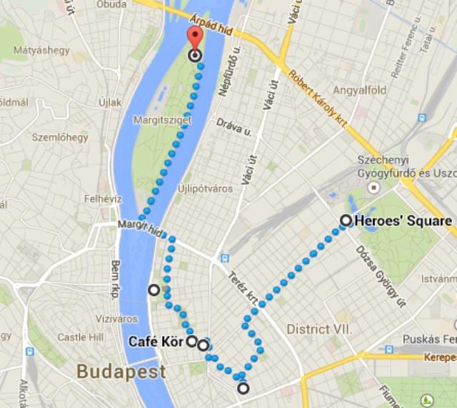 carte de la place des héros de budapest