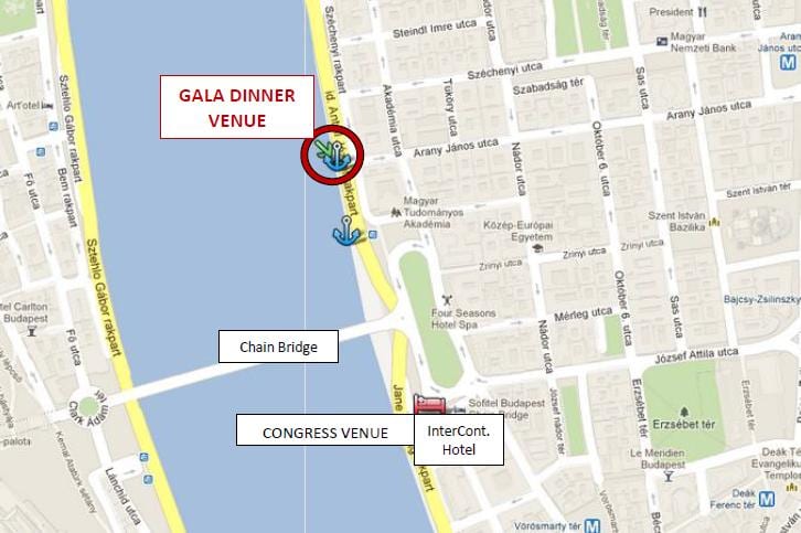 la carte de pont des chaînes à budapest