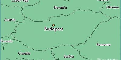 La carte de budapest et dans les pays environnants