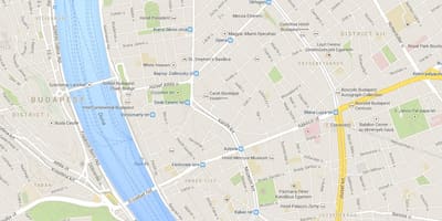 La carte de budapest, les marchés de noël