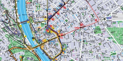 Budapest hop on hop off bus de la carte