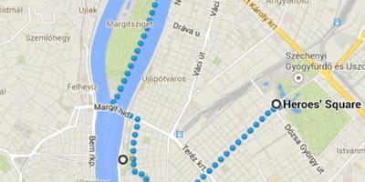 Carte de la place des héros de budapest